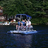 Aqua Cycle Paddle Boat 4x4 Pontoon Paddle Boat