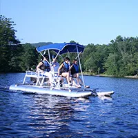Aqua Cycle Paddle Boat 4x4 Pontoon Paddle Boat