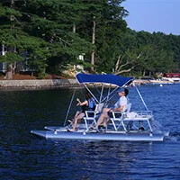 Aqua Cycle Paddle Boat 4x4 Pontoon Paddle Boat