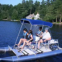 Aqua Cycle Paddle Boat 4x4 Pontoon Paddle Boat