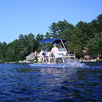 Aqua Cycle Paddle Boat 4x4 Pontoon Paddle Boat