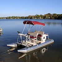 Aqua Cycle Paddle Boat 4x4 Pontoon Paddle Boat