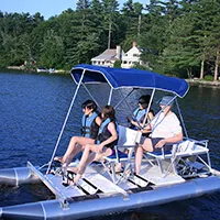 Aqua Cycle Paddle Boat 4x4 Pontoon Paddle Boat
